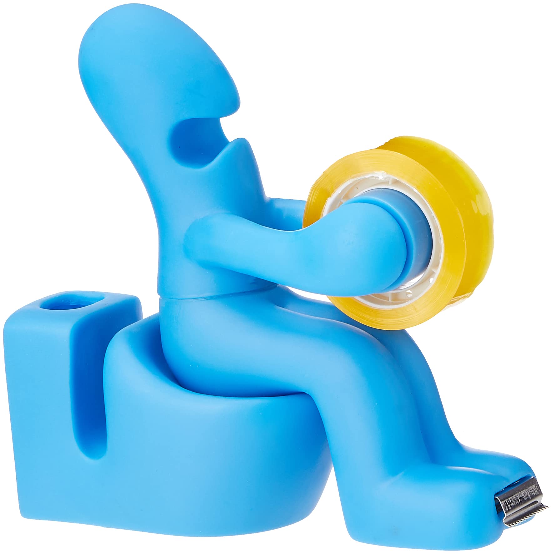 Suck UK The Butt Novelty Stationery Holder | Desk Accessories | Sellotape Holder | Kids Stationary Organiser | Funny Office Accessories | Sellotape & Paperclips Included | Novelty Stationary