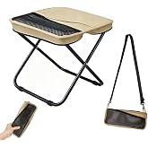 Multi-use Lightweight Camping Stool with Side Pocket, Max 300 lbs Load | Ideal for Camping,Fishing,Festival Queuing,Picnic,Sports Event &amp; Trip