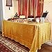 ShinyBeauty 60inx102in Sequin Tablecloth-Rectanglar-Gold-for Wedding/Christmas Party Linen (Gold)
