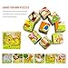 24pcs Solid Wood Craft Blocks DIY Crafts Carving Painting Art Supplies,2inch