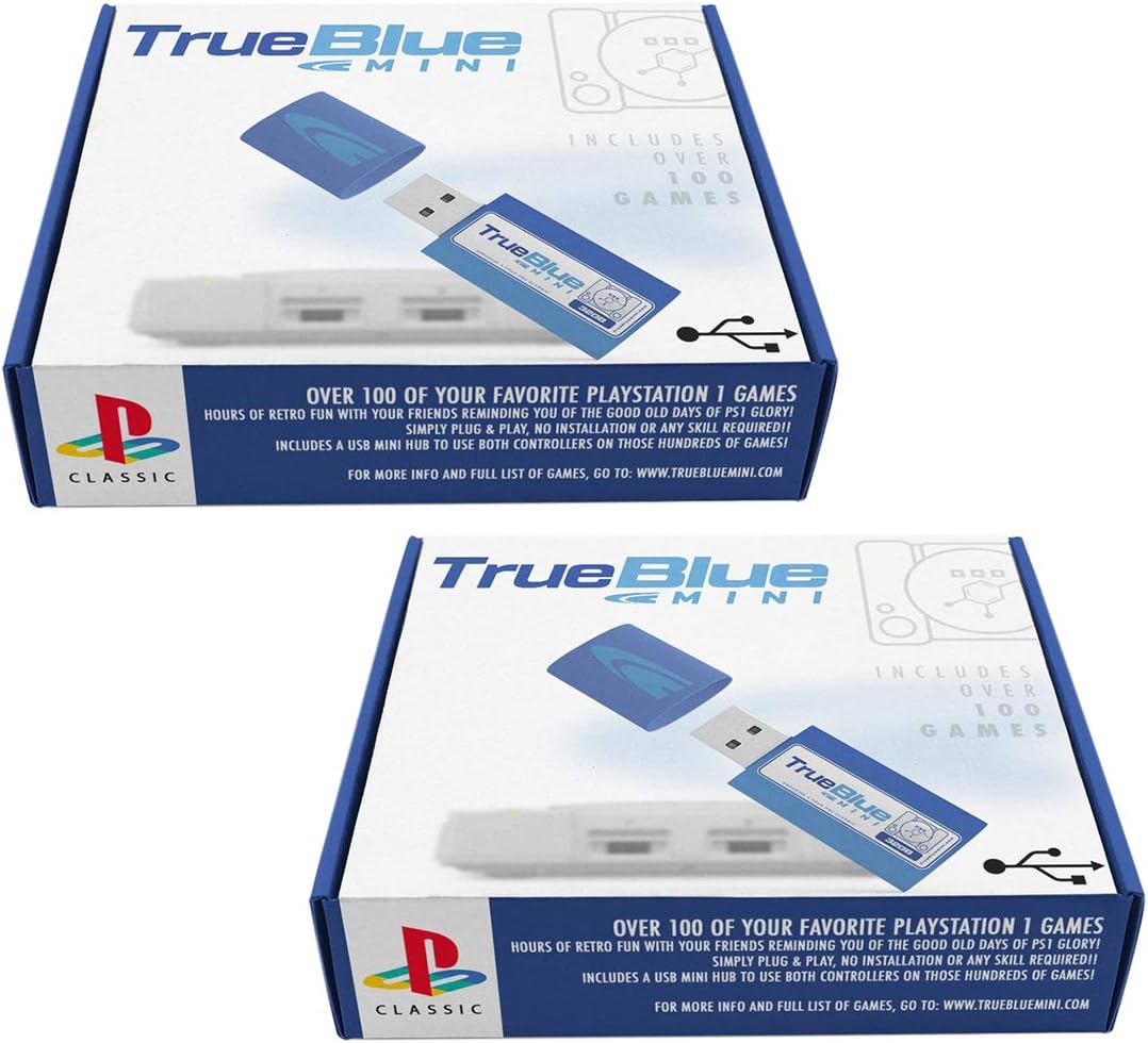 WOLFBUSH True Blue Mini Meth Pack (64GB) + Mini Crackhead Pack (64GB) for Playstation Classic Game Enhancer for Playstation Classic: Computers & Accessories