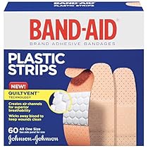 Band-Aid Brand Comfort-Flex Minor Wound Care Plastic Adhesive Bandages, Assorted Sizes, 60 Count