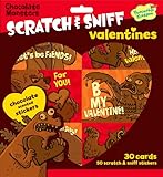 Peaceable Kingdom Chocolate Monsters Scratch and Sniff Chocolate Scented Valentine Cards