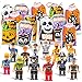 Halloween Trick Or Treat Goodie Bags with Mini Toy Figure Toys, Colorful Novelty Goody Assortment For Kids Party Favors and Filled School Prizes Giveaways