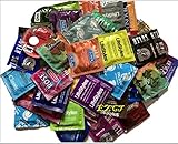 Condoms Variety Pack 50 : Trojan, Lifestyles, One, Atlas, Beyond Seven, Crown, Trustex, Impulse, Fantasy, Caution Wear, and More [The Random Fun That You Will Not Know Until You Have Used.]