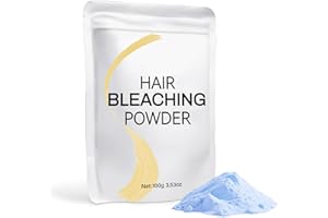 JUANCHI Hair Bleach Powder, Professional Lightening Bleach for Hair, Strong & Gentle Bleach Powder for Hair, Lift Up to 8 Levels, Perfect for DIY Blonde Highlights & Lightening (100g/3.53oz)