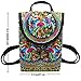 MAYMII Women Handmade Flower Embroidered Bag Canvas National Trend Embroidery Ethnic Backpack Travel Bags Schoolbags Mochila