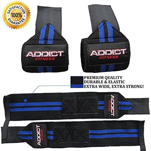 Wrist Wraps - Premium Weightlifting Wrist Wraps for Weightlifting, Crossfit, Powerlifting, &amp; Bodybuilding - For Men &amp; Women - Best Quality Equipment &amp; Accessories for Increased Strength, Safety, Comfort - 100% + Free Bonus Ebook!