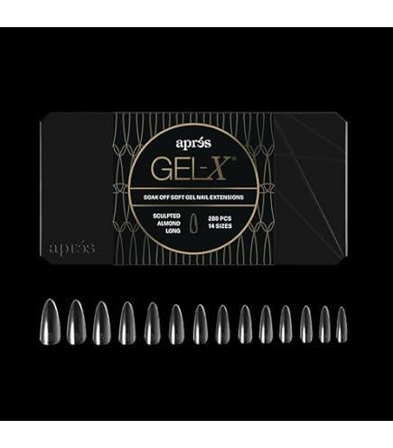 Amazon.com: Apres Gel-X Sculpted Box of Nail Tips, 14 Sizes 00-9