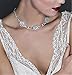 Minid Wedding Vintage Necklace Deco Jewelry, Bridal Back Drop Crystal Necklace