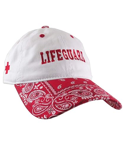 red and white dad hat