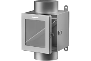 HOOMESUN Dryer Duct Lint Trap, Indoor Dryer Vent Kit with 4inch 8FT Dryer Vent Hose, 2 Clamps, 2 Stainless Steel Mesh, Secondary Lint Trap for Electric Clothes Dryers - Dryer Lint Catcher(Metal)