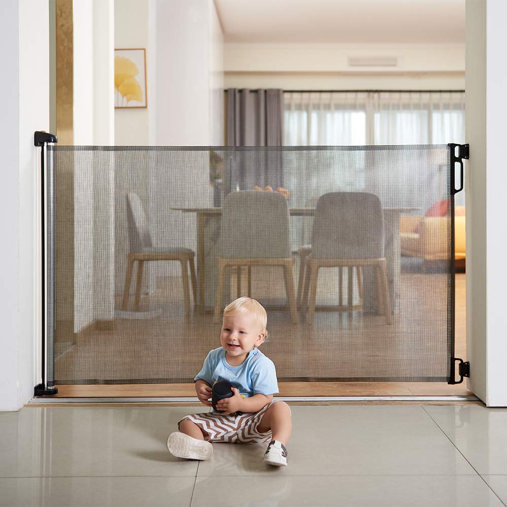 EasyBaby Extra Wide Retractable Baby Gate, 33