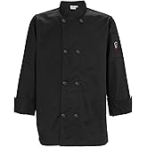 WINCO Chef Jacket Black, Extra Large