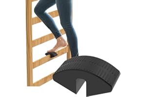 WJCJTJL Dorm Bed Ladder Foot Support – Durable Plastic Step Pad with Anti-Slip Surface for Loft Beds – Foot Saver, Easy Snap-On Design, Fits Most College Dorm Bed Ladders (Black (1 Pack))
