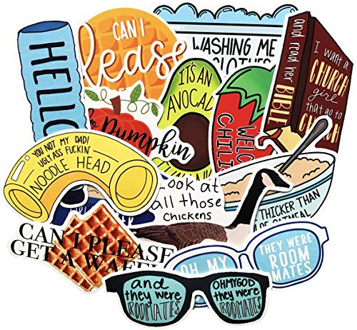 100pcs Fresh Vine Stickers with Trend Funny Humor Words, Vinyl Meme Sticker and Decal Pack for Hydro Flasks Water Bottles Laptop Computer Phones MacBook (Vine Stickers)