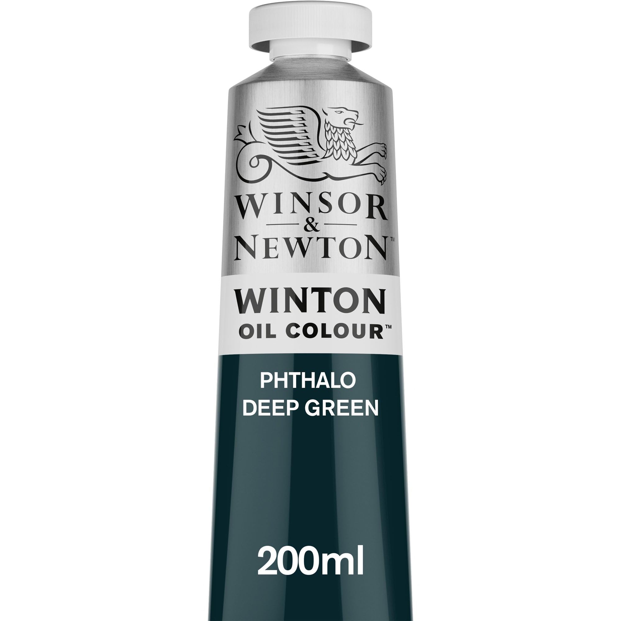 Winsor & Newton,200 ml (Pack of 1) 1437048 Winton Oil Paint, 200ml Volume, Phthalo Deep Green
