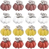 SUNNYCLUE 1 Box 24Pcs Pumpkin Charms 3D Thanksgiving Enamel Charms Autumn Fall Charm Holiday Halloween Pumpkin Charm Pumpkins Charms for Jewelry Making Charms DIY Gifts Bracelet Necklace Earrings