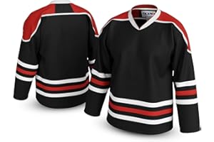 UNLC Blank Griswold-Inspired Hockey Jersey – No Name or Graphics, 90s Holiday Style Throwback, Adult Sizes S–5XL