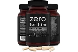 California Basics Fiber Supplements for Men (150 count) - Daily Dietary Chia Flaxseed Psyllium Husk Vegan Capsules - High Fiber Supplement Pills Zero for Him Normal Strength Fiber Pills