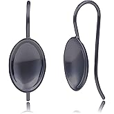 925 Sterling Silver Dangle Earrings for Women | Dangle Oval Silver Earrings | Hypoallergenic 14x9.5MM Silver Dangle Earring by MAX + STONE