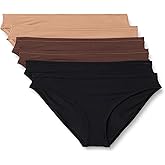 Amazon Essentials Women's Peached Microfiber Bikini Panty, Pack of 6