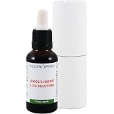 2.2% Lugol's Iodine Solution 1 Fl Oz - 30 ml | Pharmaceutical Grade Ingredients | Third-Party Tested | Lugols Solution Made with Iodine and Potassium Iodide | Heiltropfen&reg;