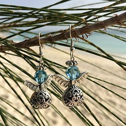 Birthstone Earrings, birthstone earring angels, 