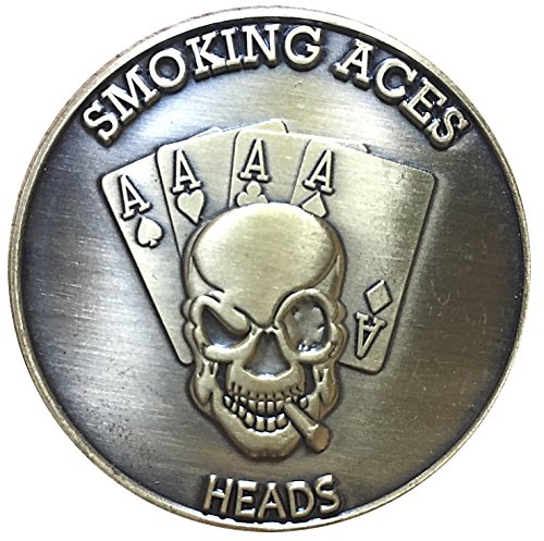 Gamblers Creed Lucky Mojo Heads Tails Challenge Coin by Thompson Emporium