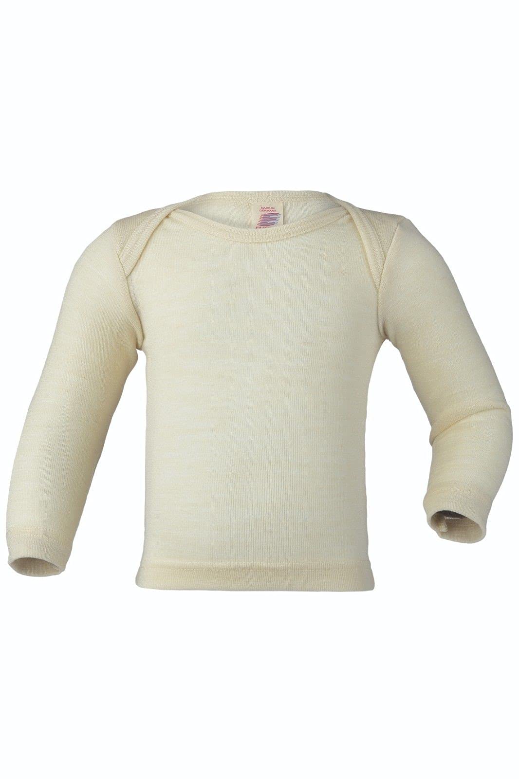 Engel 100% Organic Merino Wool Envelope-Neck Vest Long-Sleeve (3. 12-18 Months - EU 86/92)