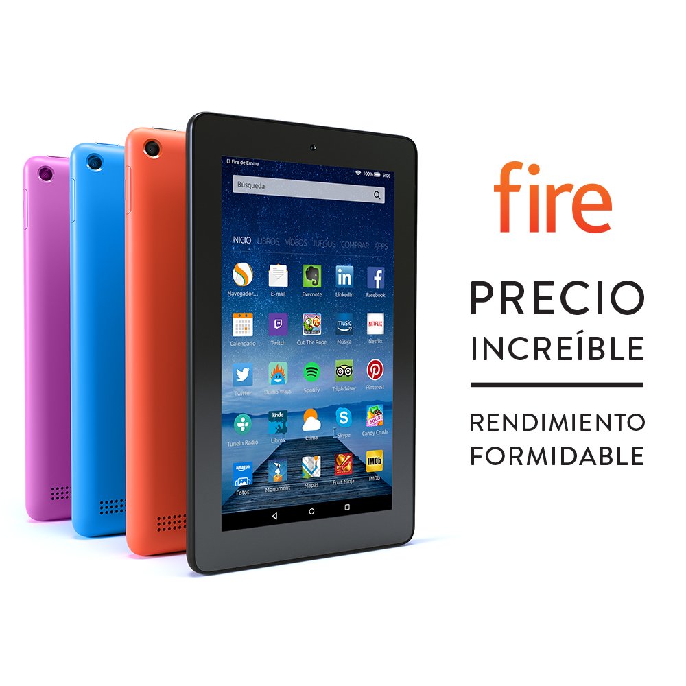Tablet Fire pantalla de  cm Wi Fi GB Negro incluye ofertas