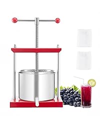 VEVOR 1.6 Gal/6L Fruit Wine Press, 2 Stainless