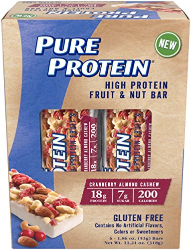 Pure Protein® Fruit & Nut Bar - Cranberry Almond Cashew, 53 gram, 6 count Multipack