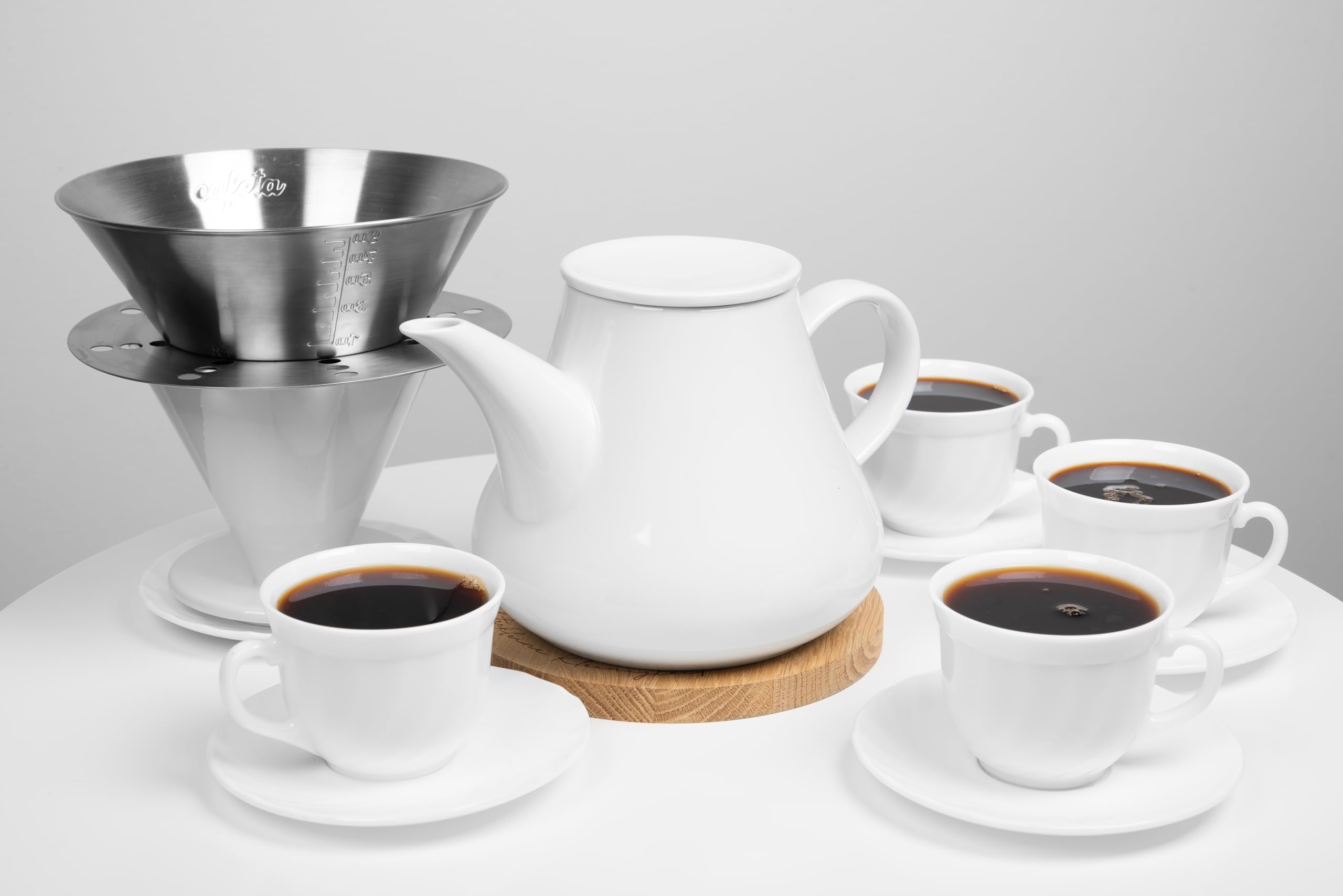 Brühhilfe für aromatischen Filterkaffee | für Kaffeefilter Größe 4 und 6 7