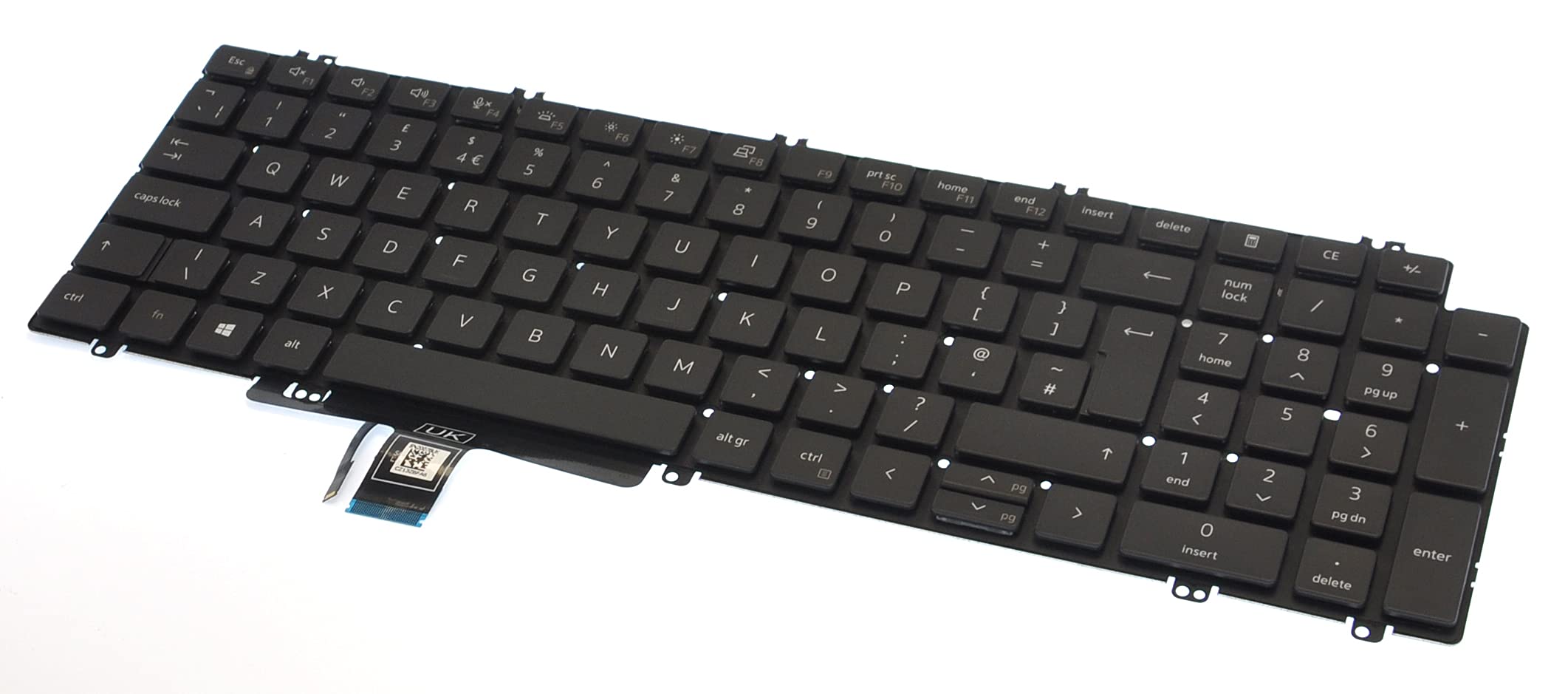 UK QWERTY Backlit Keyboard for Dell Latitude 5520 Precision 3560 3561 T6FVY