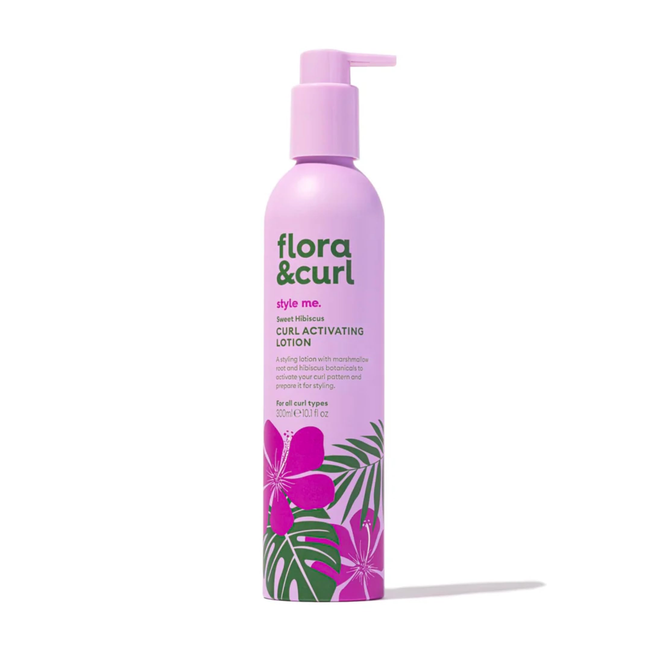 Flora & Curl Sweet Hibiscus Curl Activating Lotion for Frizzy and Curly Natural Hair 300ml
