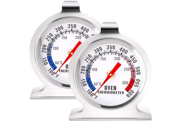 Anvin Oven Thermometers Large Dial Oven Grill Monitoring Dual Scale Cooking Thermometer 50-300°C/90-80°F for Grill Baking, Ho