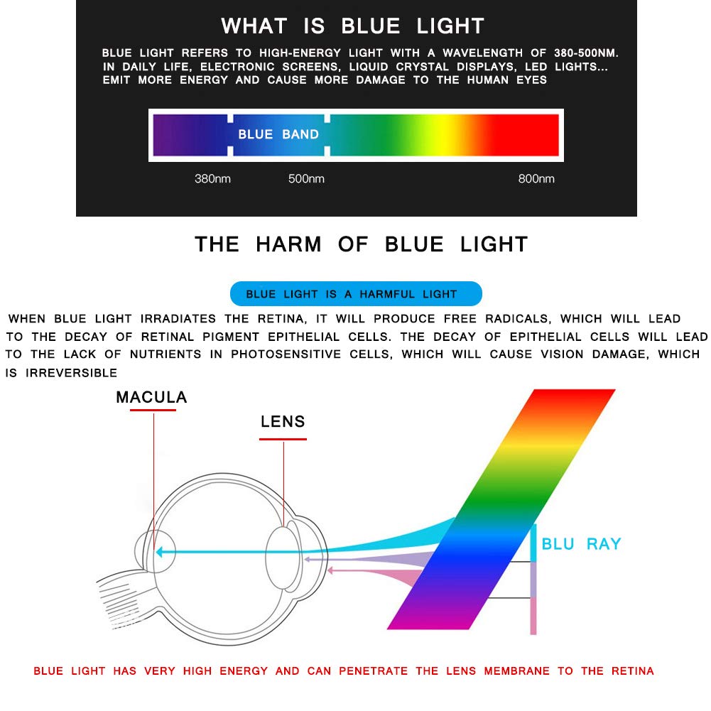 MYSNKU Blue Light Blocking Glasses Square Lightweight Eyeglasses Anti Blue Ray Computer Game Glasses (Coffee)