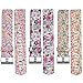 RedTaro Replacement Bands for Fitbit Charge 2 Small Paisley Foral Owl 3 Pack/Fitbit Charge 2 Wristbands