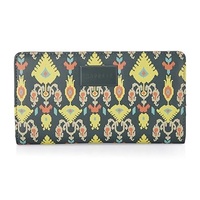 Caprese Ikat Womens Wallet (Charcoal)