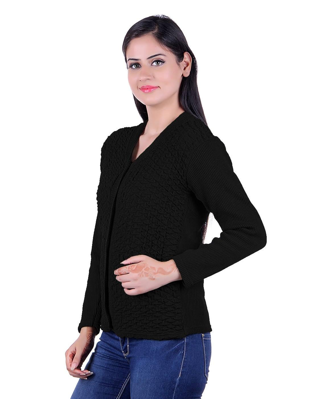 ewools women's ladies girls winter wear woolen cardigan (lycra)