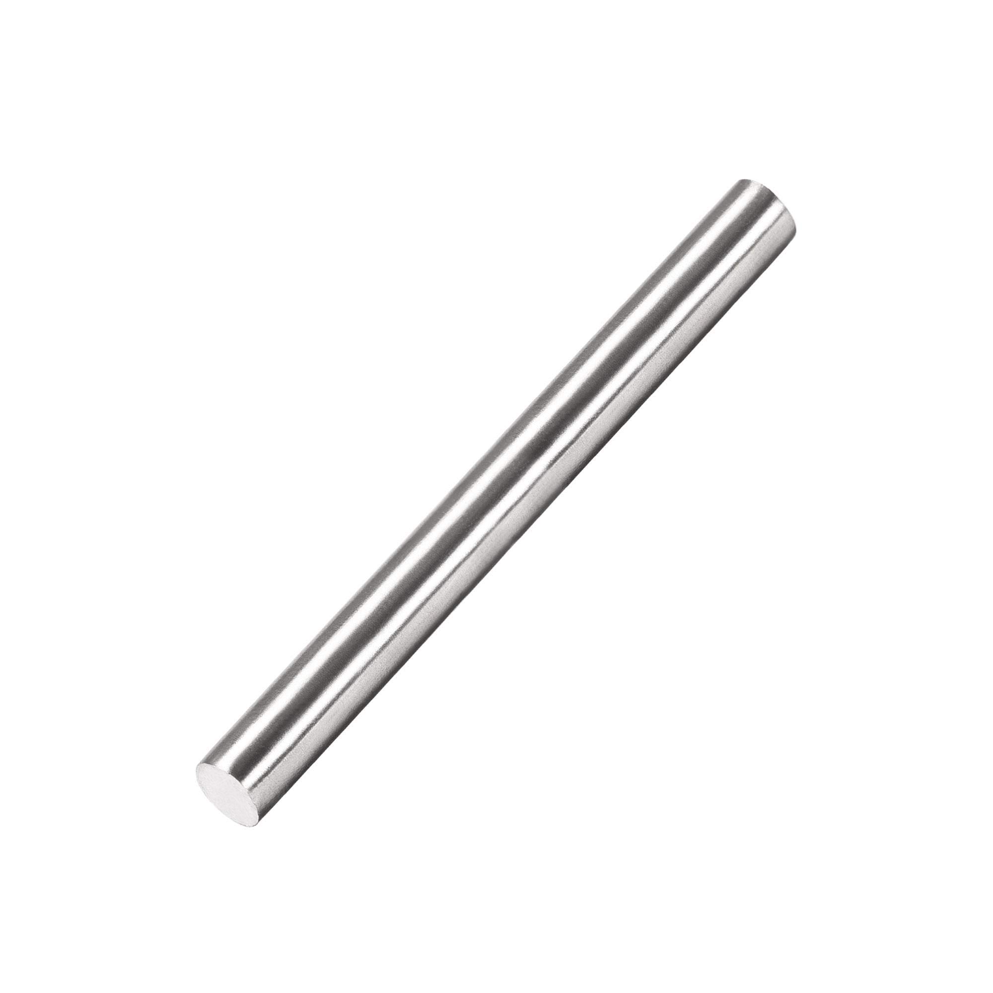 sourcing map 5mm x 50mm 304 Stainless Steel Solid Round Rod for Drift Punches DIY Craft Model Plane Model Ship Model Cars - 10pcs