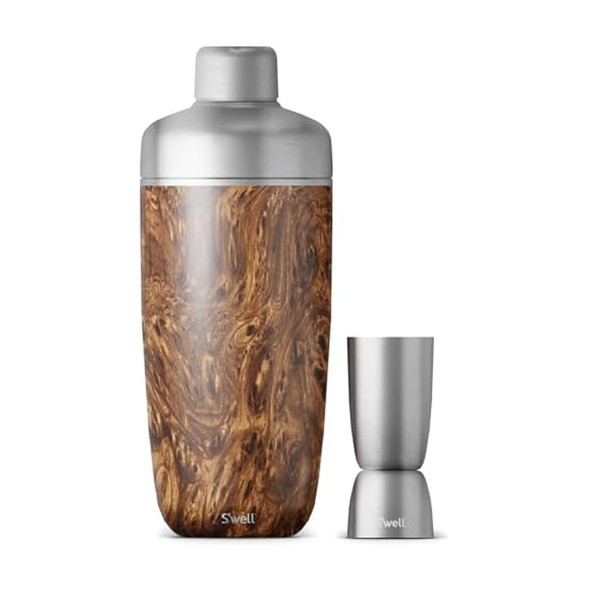 S'well Unisex's Shaker Set, Teakwood, 530mL