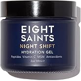 Eight Saints Night Shift Anti-Aging Gel Face Moisturizer, Natural and Organic Anti Wrinkle Night Cream Gel For Face To Reduce Fine Lines and Wrinkles, 2 Ounces