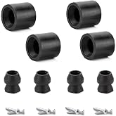 Trailer Door Holder Kit for RV Horse Trailer Bumper Accessories and Parts | Rubber Low Profile Horse Trailer Window Bumper Fits Replacement for Most RV Trailer 4 Pack
