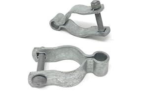 Ozark Fence - Female Gate Hinge - Pressed Steel, High Corrosion Resistance, Long Life Span - 2 Per Pack - Includes Required Carriage Bolt (Galvanized Steel, 1-5/8")