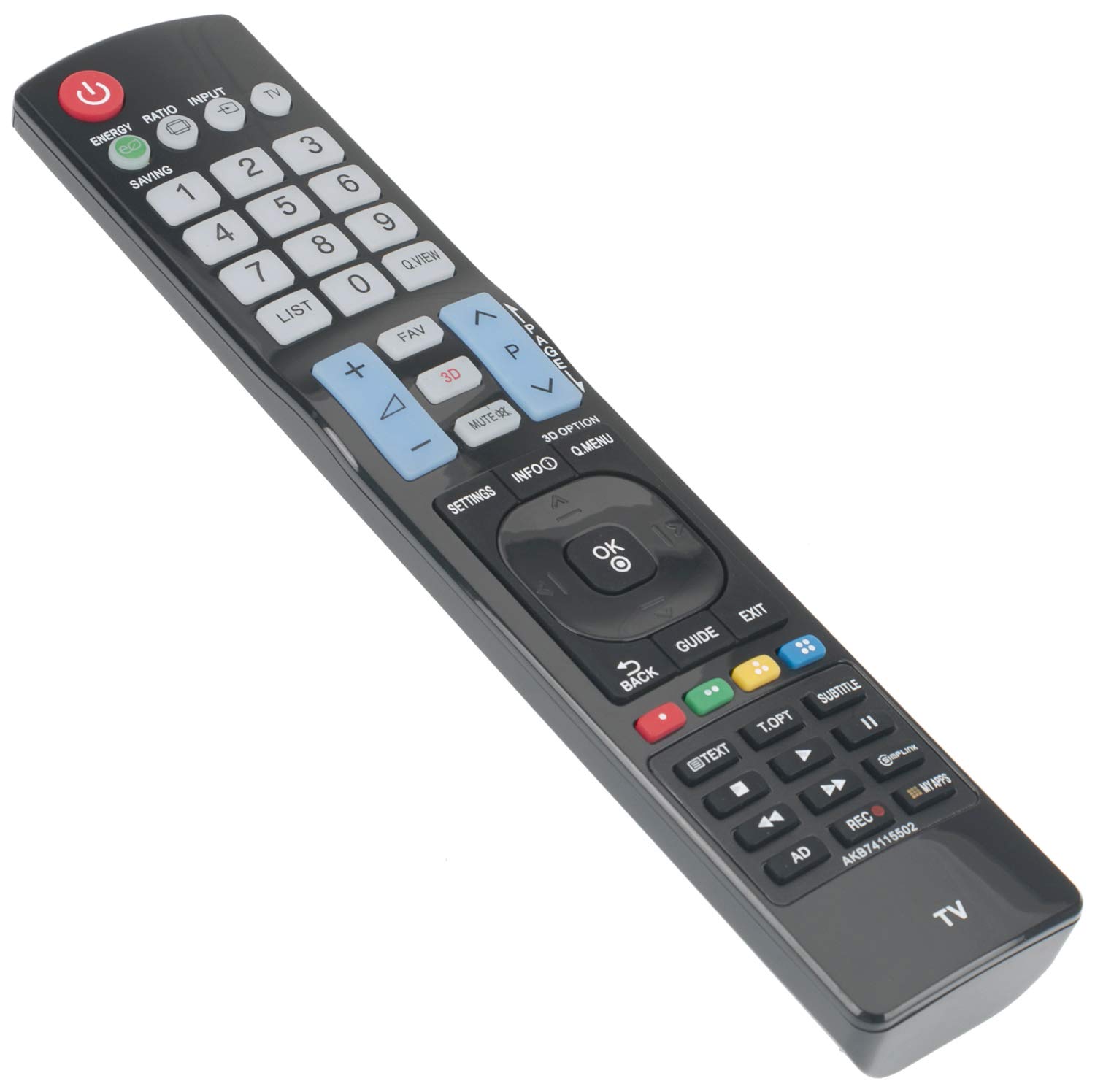 ALLIMITY AKB74115502 Remote Control Replaced for LG Smart TV 42LS3450 42LS5600 42LE5800 42LE5810 42LE7300 47LA640V 47LA6608 47LA660S 47LW451C 47LW451CZB 50PC52ZD 50PC55 50PC55AEU 50PC56