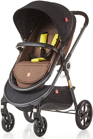 LMZJLU Cochecito Compacto y Liviano, Plegable con Una Mano + Área De