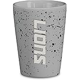 Rico Industries NFL Football Detroit Lions Wordmark Grey 2oz Ceramic Shot Glass for Fans, Laser Engraved In Team Color Single Shot Glass