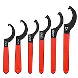 Mdvora 6pcs Coilover Spanner Wrench Set, C-Shape